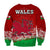 Wales Football 2022 Sweatshirt Come On CYMRU The Red Wall LT13 - Wonder Print Shop