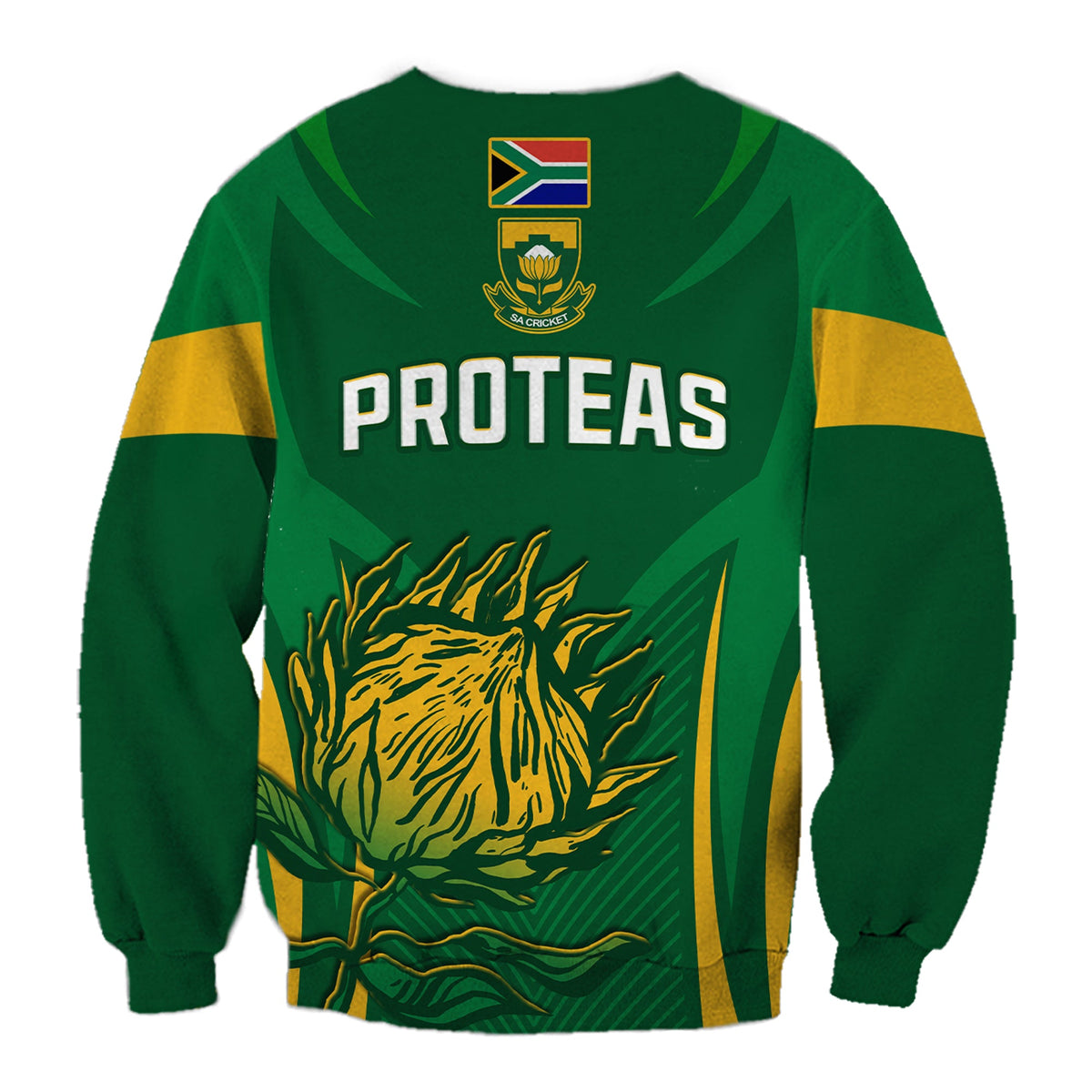 South Africa Cricket Sweatshirt Proteas Champion LT13 - Wonder Print Shop