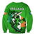 Ireland Cricket Sweatshirt Irish Flag Shamrock Sporty Style - Wonder Print Shop