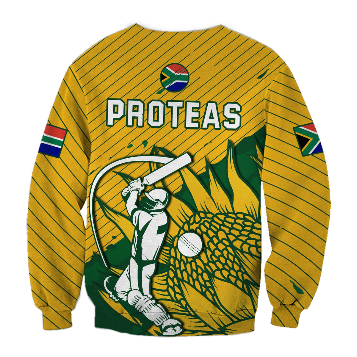 South Africa Cricket Sweatshirt Go Proteas Unique Style - Wonder Print Shop