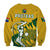 South Africa Cricket Sweatshirt Go Proteas Unique Style - Wonder Print Shop