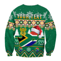 (Custom Personalised) South Africa Christmas Sweatshirt King Protea Geseende Kersfees - Wonder Print Shop