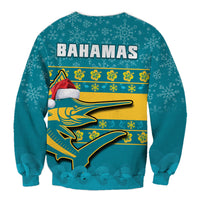 (Custom Personalised) Bahamas Sweatshirt Bahamian Blue Marlin Merry Christmas - Wonder Print Shop