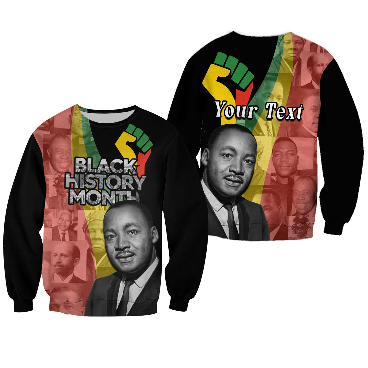 (Custom Personalised) Civil Rights Leaders Sweatshirt African American Black History Month - Wonder Print Shop