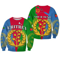 (Custom Personalised) Eritrea Sweatshirt Eritrean Map Mix African Pattern Simple Style - Wonder Print Shop