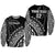 Custom Text And Number Fiji Rugby Sweatshirt Fijian Cibi Dance Tapa Pattern Black - Wonder Print Shop