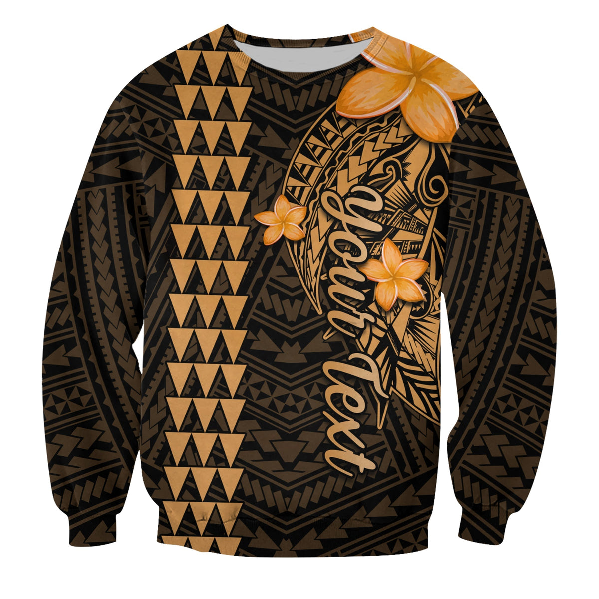 Custom Personalised Hawaii Sweatshirt Kakau Kanaka Maoli Combine Polynesian Shark Ver.01 - Wonder Print Shop