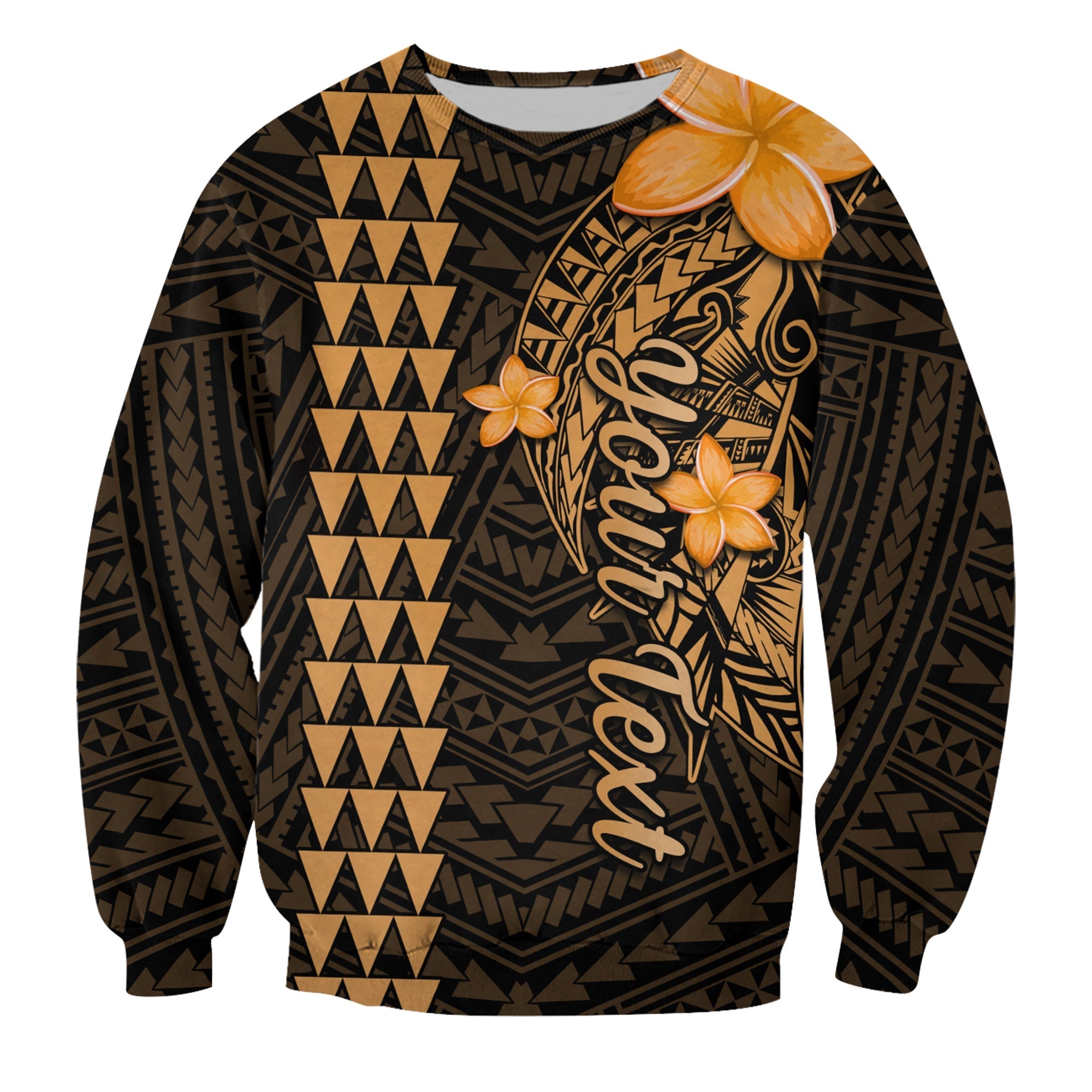 Custom Personalised Hawaii Sweatshirt Kakau Kanaka Maoli Combine Polynesian Shark Ver.01 - Wonder Print Shop