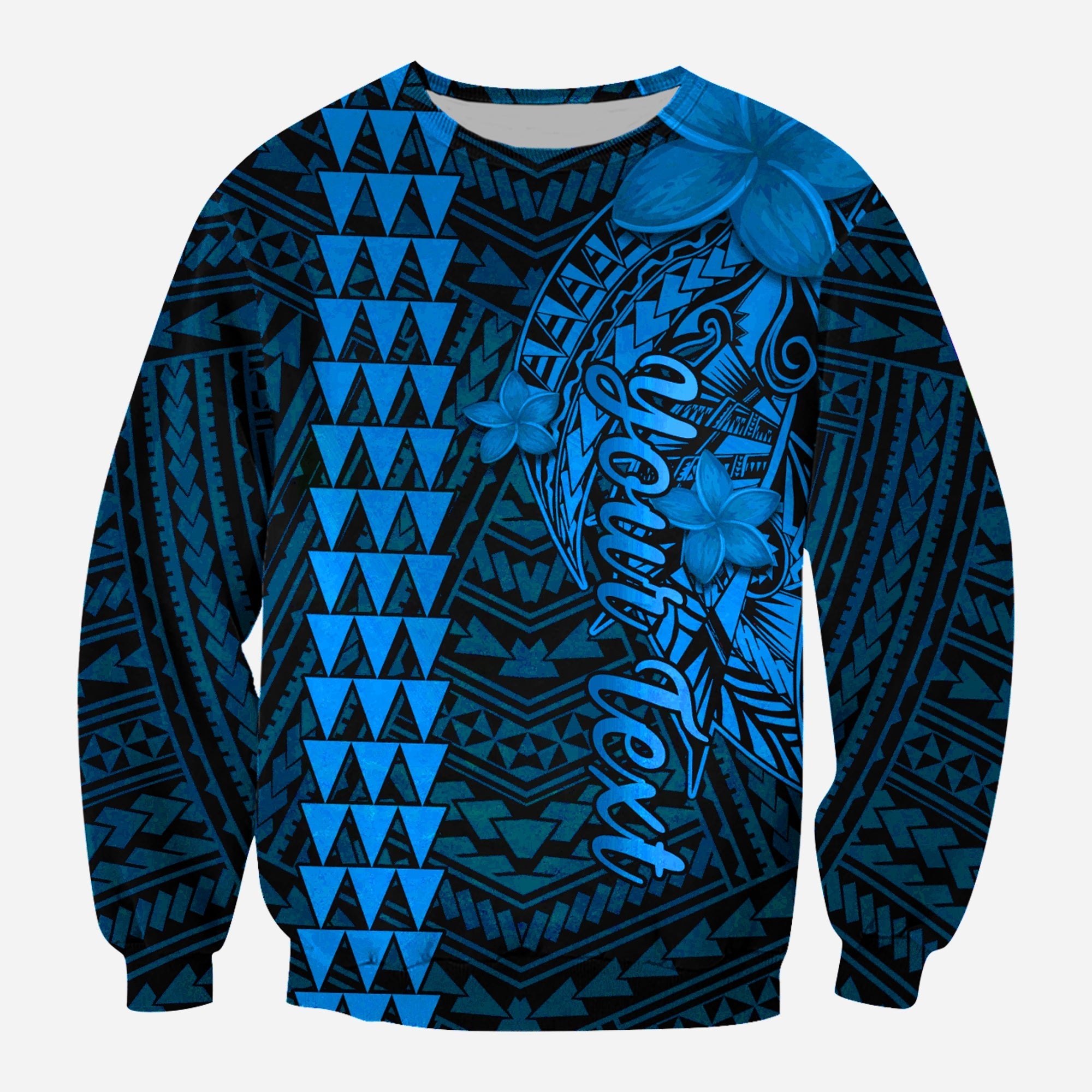 Custom Personalised Hawaii Sweatshirt Kakau Kanaka Maoli Combine Polynesian Shark Ver.03 - Wonder Print Shop