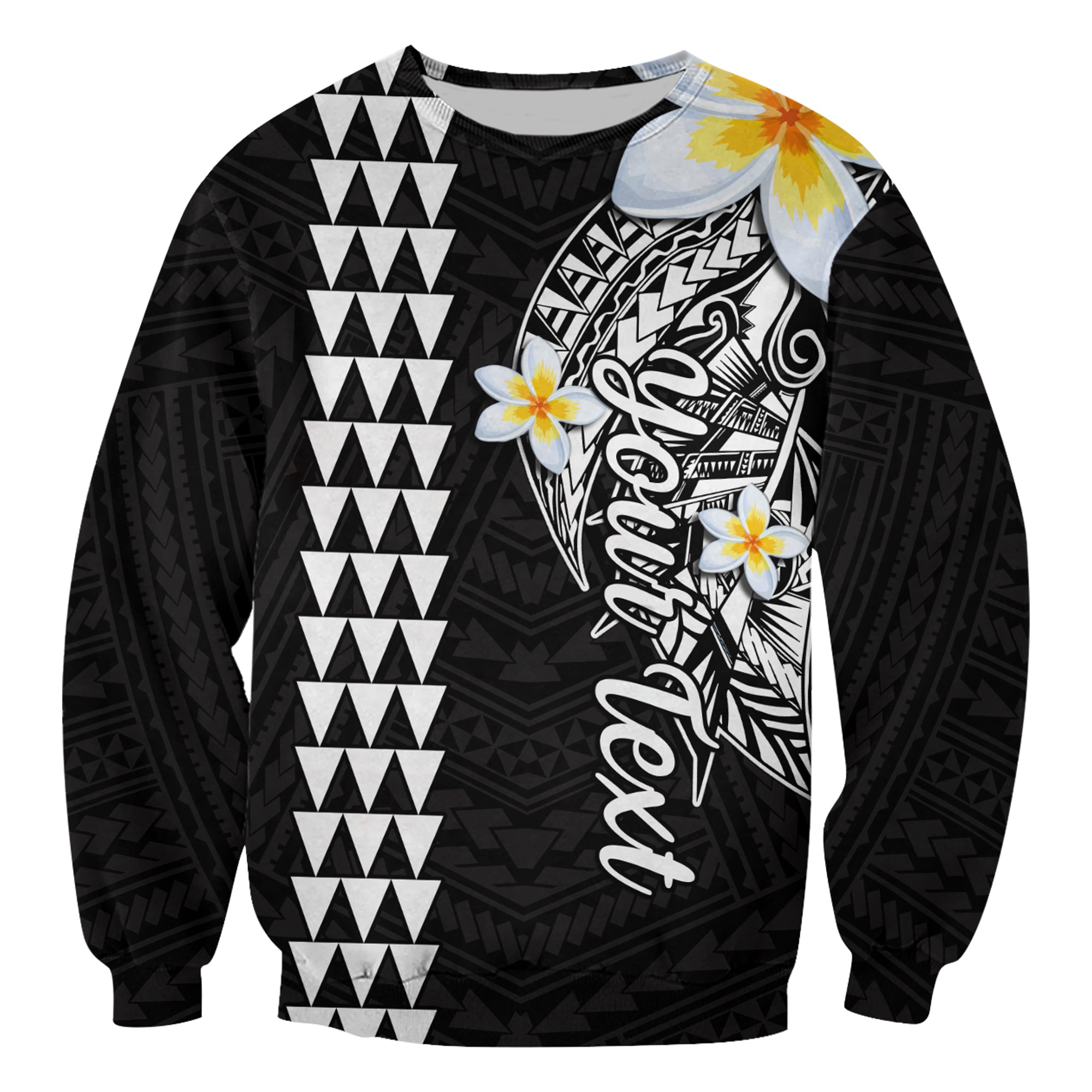 Custom Personalised Hawaii Sweatshirt Kakau Kanaka Maoli Combine Polynesian Shark Ver.07 - Wonder Print Shop
