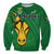 (Custom Text And Number) South Africa Rugby Sweatshirt Bokke Springbok With African Pattern Stronger Together - Wonder Print Shop