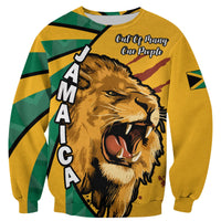 Jamaica Athletics Sweatshirt Jamaican Flag Mix Lion Sporty Style - Wonder Print Shop