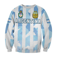 Argentina Football Sweatshirt AFA Champions 2022 Sporty Style - Wonder Print Shop