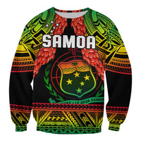 Rugby sweatshirt with black base and large front crest graphic, long sleeves