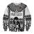 Custom Text And Number Fiji Rugby Sweatshirt Pacific The Bati Black Fijian Tapa - Wonder Print Shop