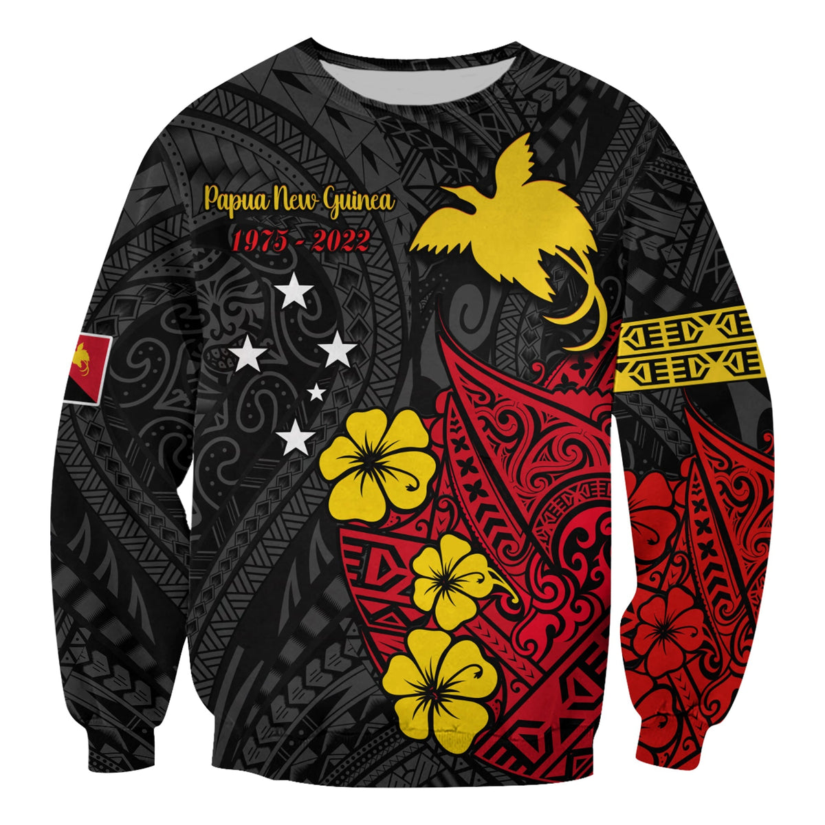 Papua New Guinea Anniversary Sweatshirt 47th Independence Day Since 1975 LT13 - Wonder Print Shop