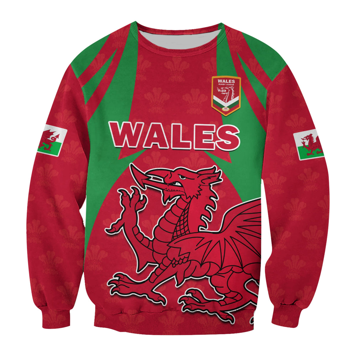 Wales Rugby Sweatshirt The Dragons National Team Come On Cymru - Wonder Print Shop