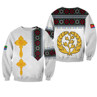 Eritrea Tibeb Sweatshirt Eritrean Cross Mix Flag LT13 - Wonder Print Shop