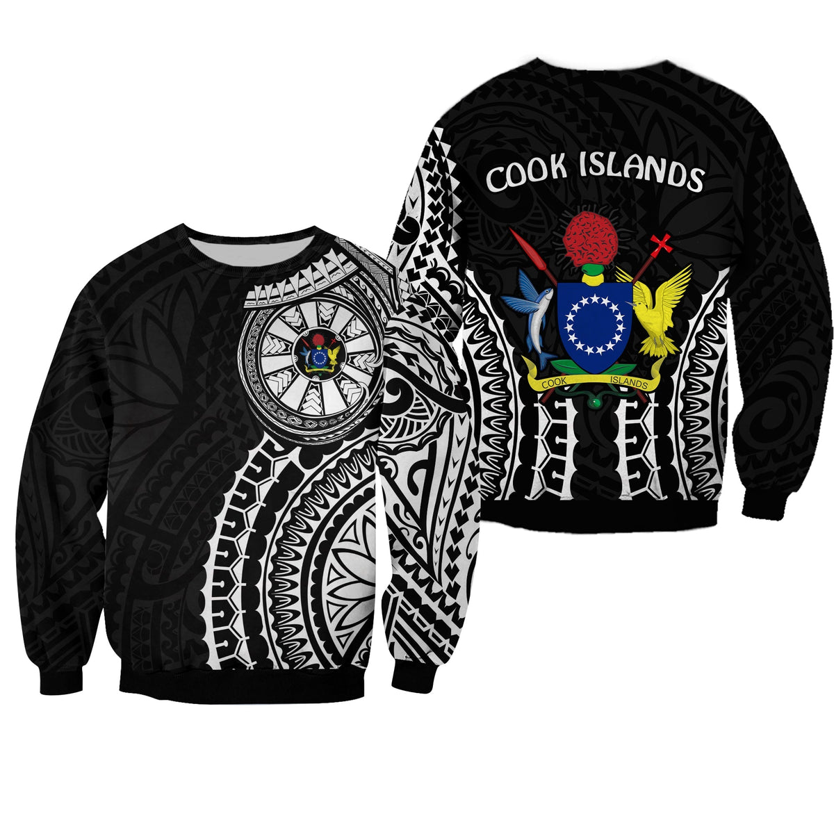 Cook Islands Sweatshirt Polynesian Cultural The Best For You LT13 - Wonder Print Shop