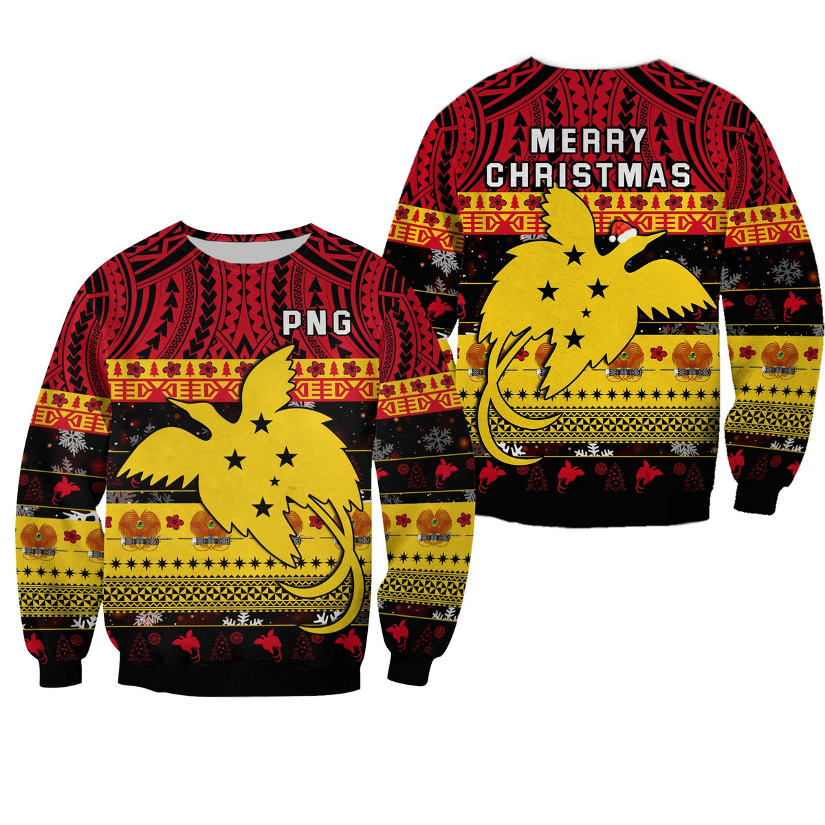 Papua New Guinea Christmas Sweatshirt Raggiana Loved LT13 - Wonder Print Shop