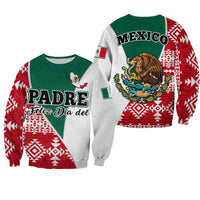 Happy Mexico Fathers Day Sweatshirt Mexican Aztec Pattern - Wonder Print Shop