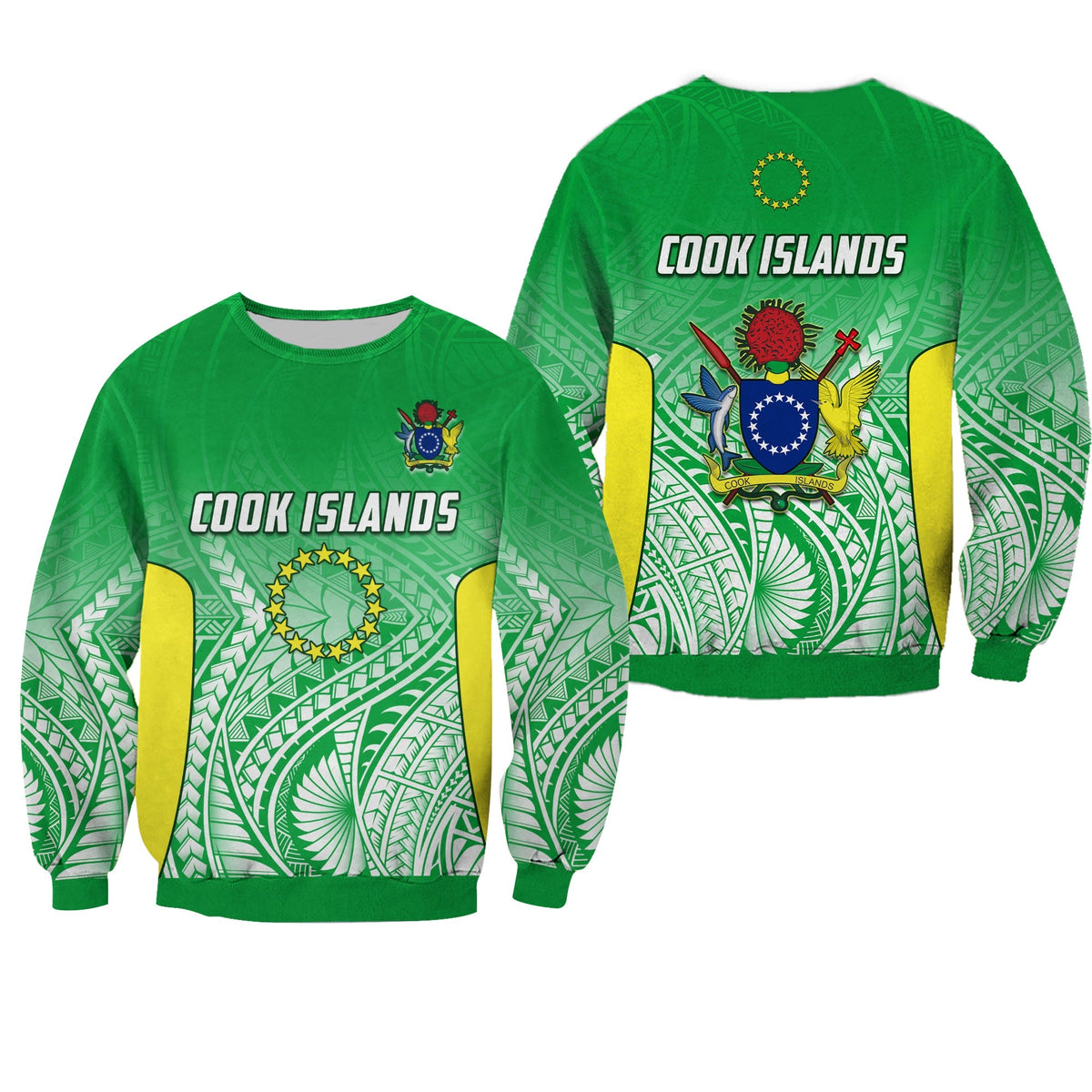 Cook Islands Sweatshirt Pattern Be Unique LT13 - Wonder Print Shop