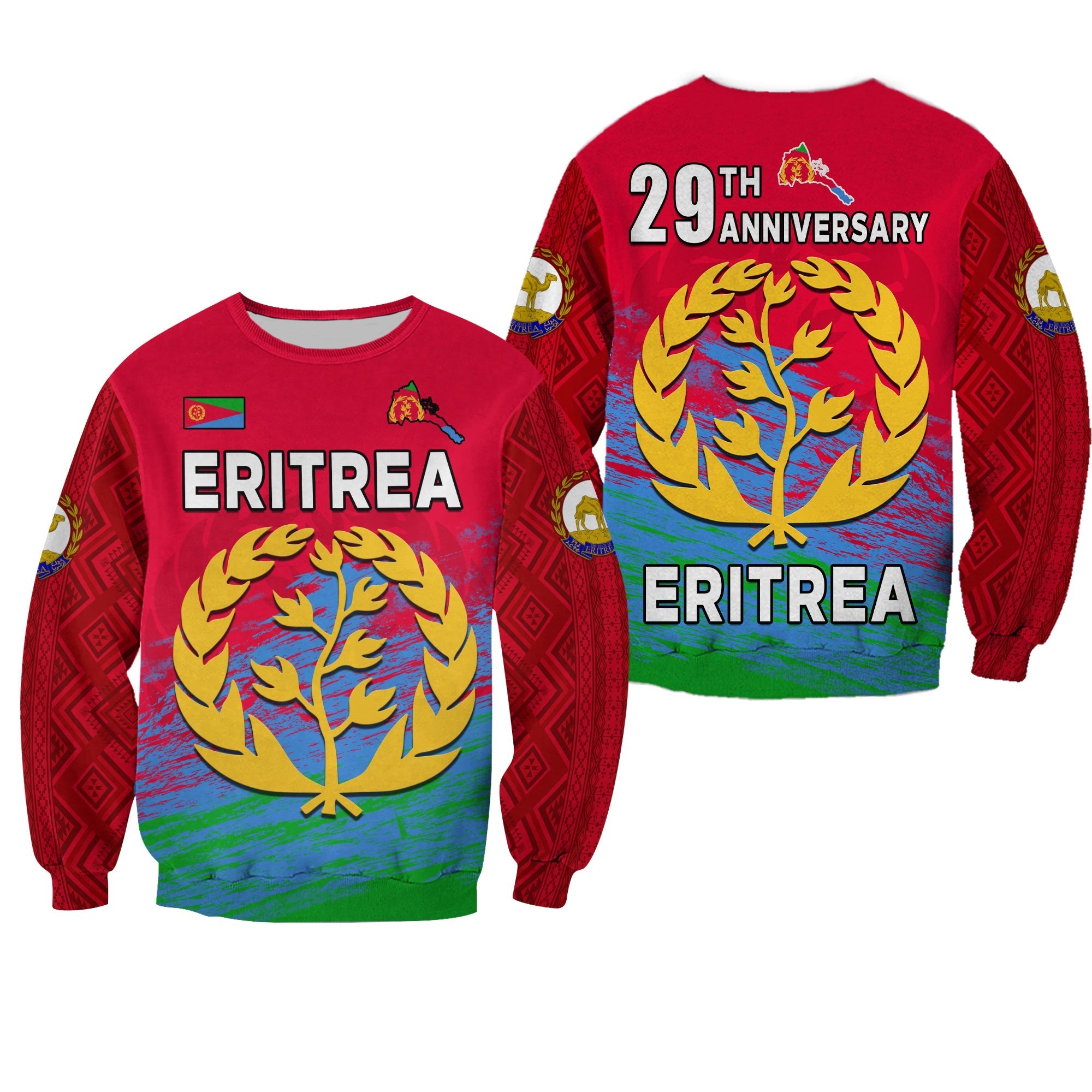 Eritrea Sweatshirt Eritrean Independence Day LT13 - Wonder Print Shop