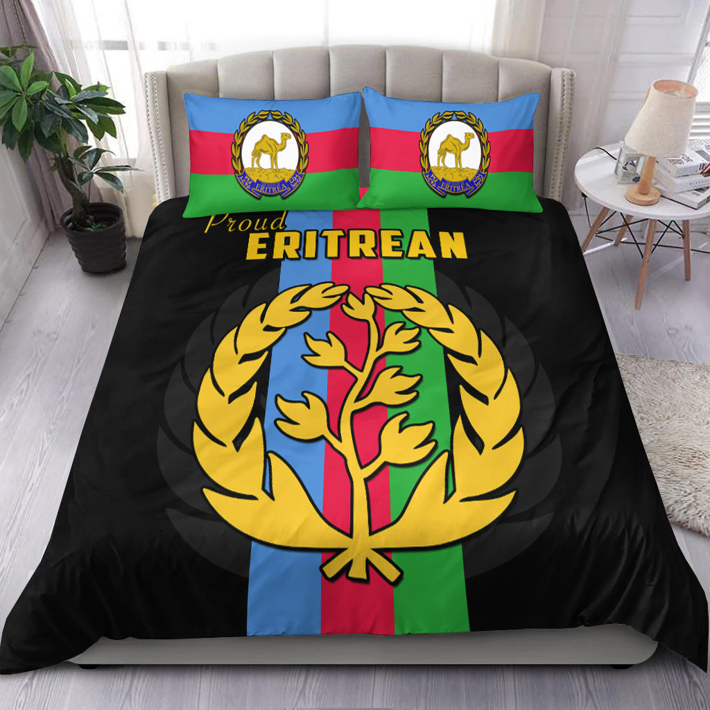 Eritrea Bedding Set Striped Black LT13 - Wonder Print Shop