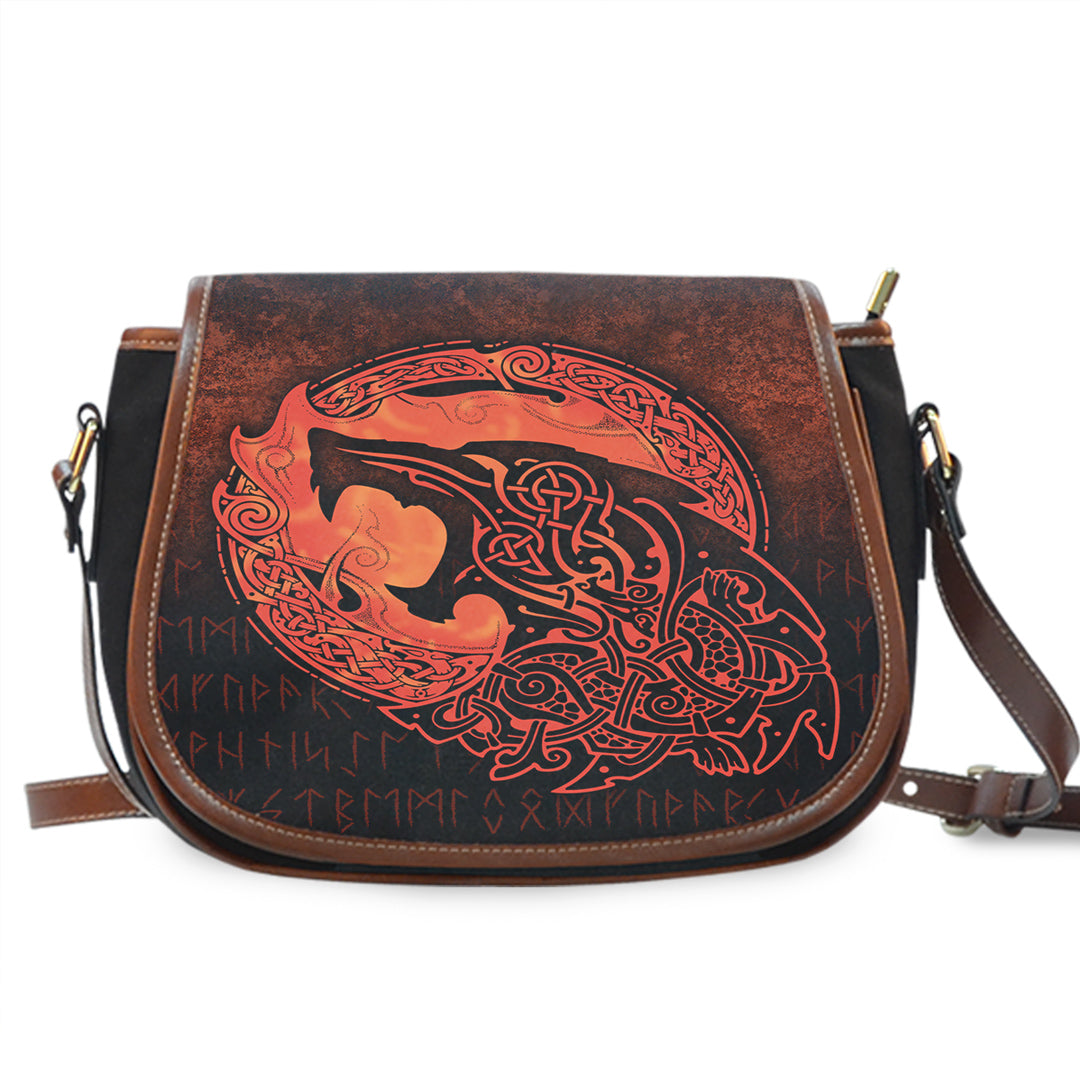 viking-saddle-bag-fenrir-viking-3d-tattoo-orange-version-saddle-bag
