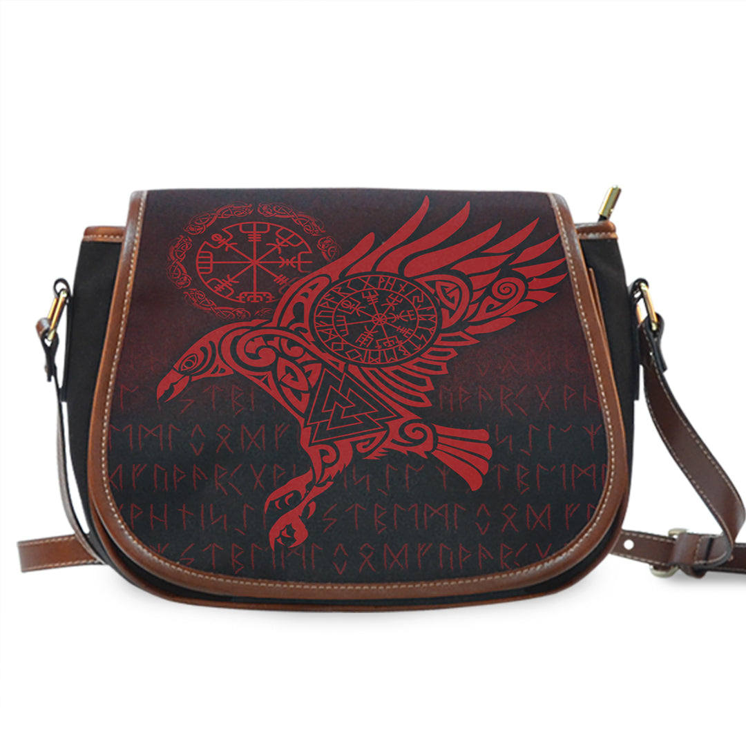 viking-saddle-bag-raven-vegvisir-tattoo-red-version-saddle-bag