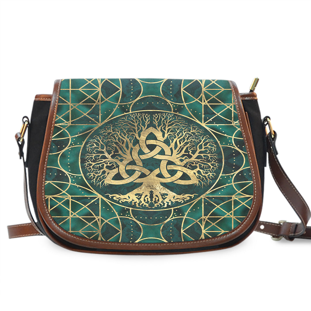 viking-saddle-bag-tree-of-life-with-triquetra-malachite-and-gold-saddle-bag
