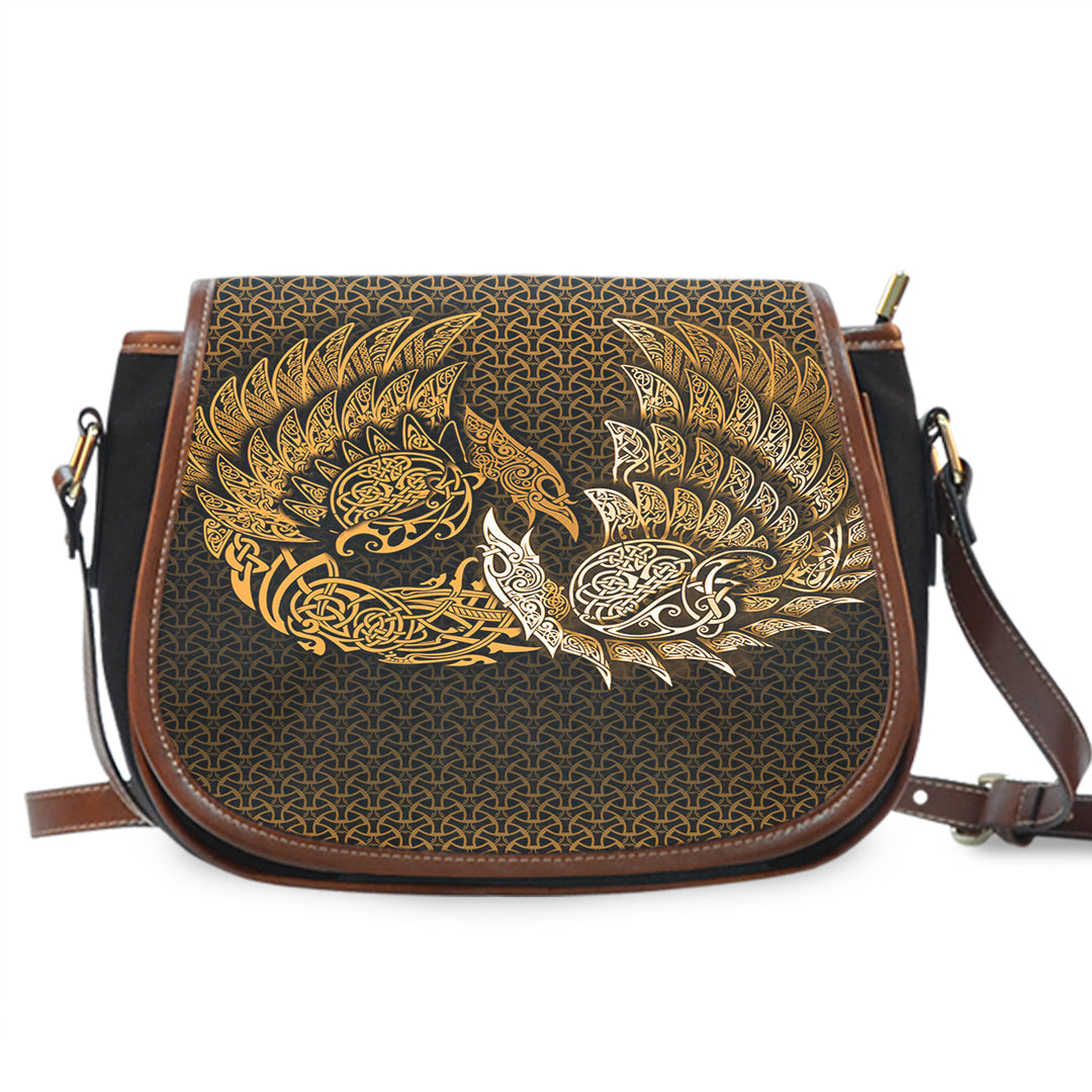 viking-saddle-bag-ragnarok-huginn-muninn-gold-version-saddle-bag