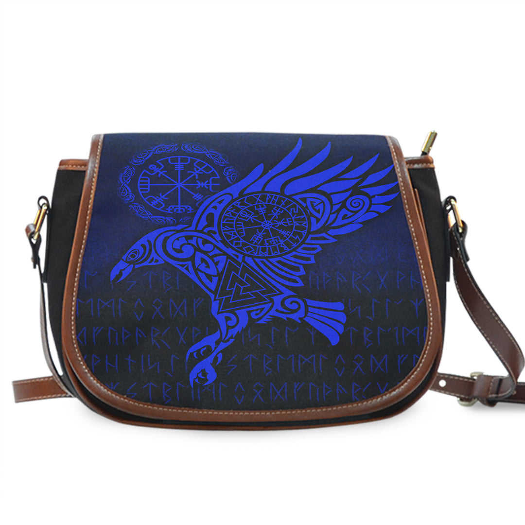 viking-saddle-bag-raven-vegvisir-tattoo-blue-version-saddle-bag