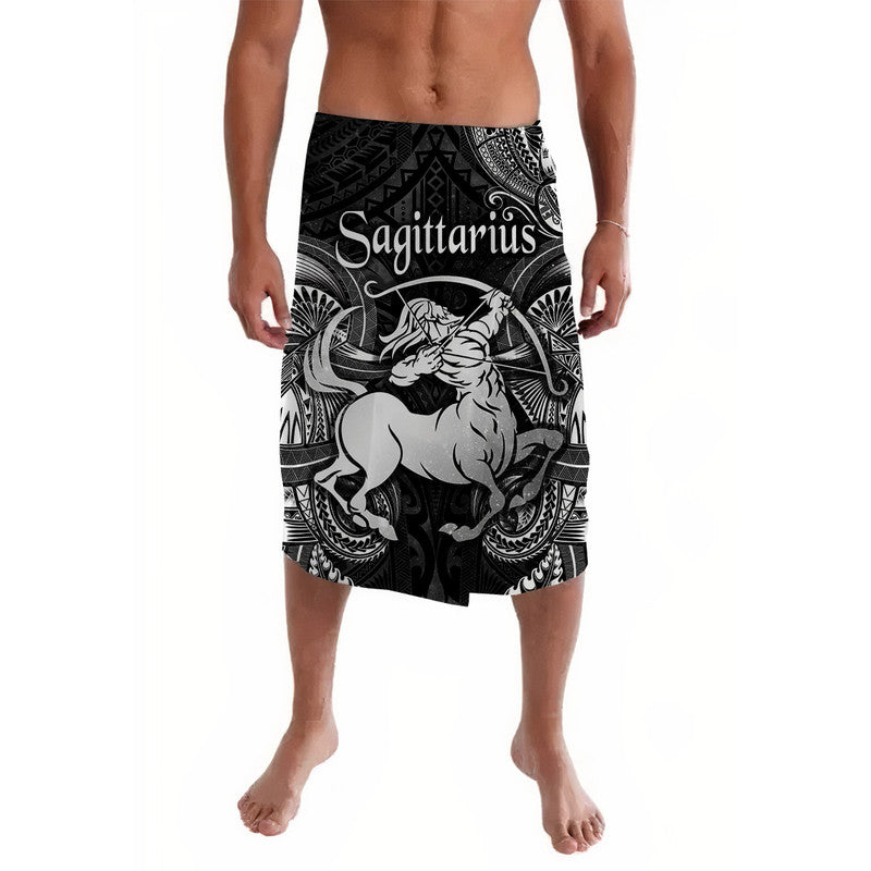 Sagittarius Zodiac Polynesian Lavalava Unique Style - Black LT8 - Wonder Print Shop