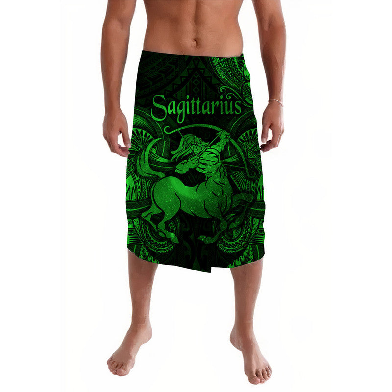 Sagittarius Zodiac Polynesian Lavalava Unique Style - Green LT8 - Wonder Print Shop
