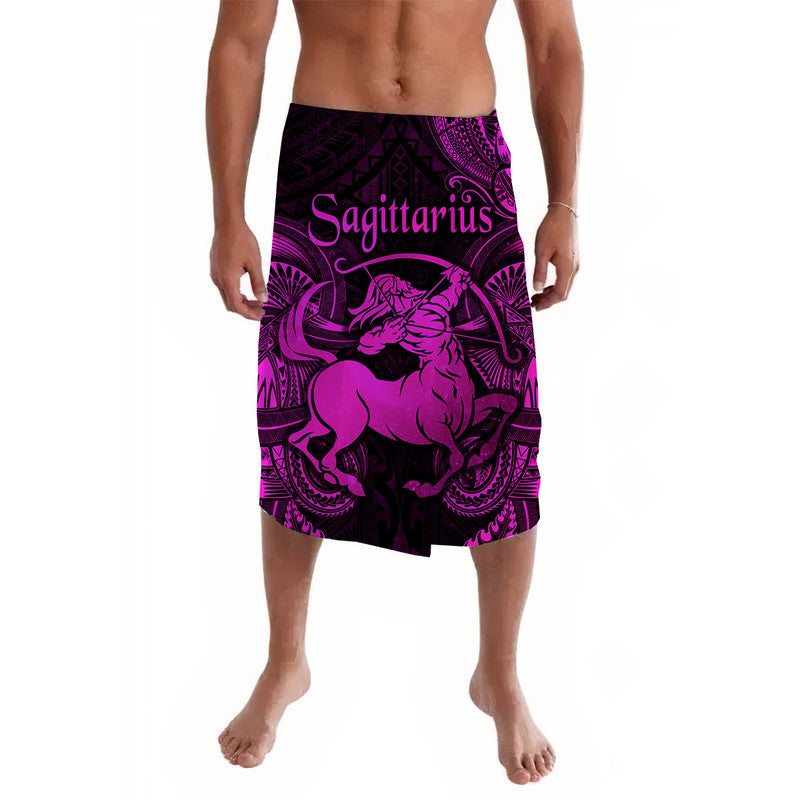 Sagittarius Zodiac Polynesian Lavalava Unique Style - Pink LT8 - Wonder Print Shop
