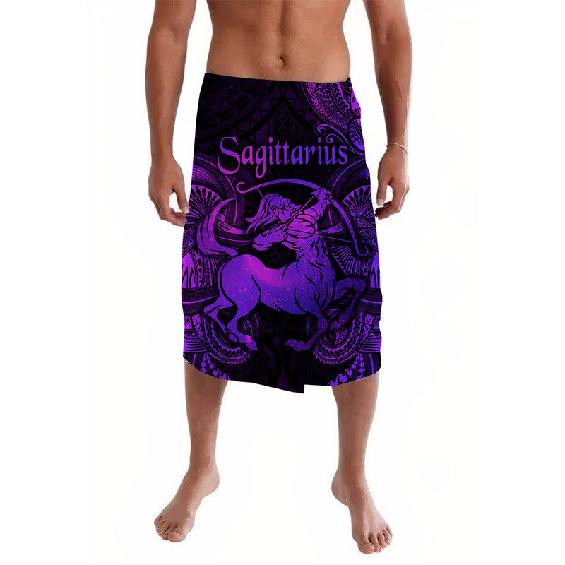 Sagittarius Zodiac Polynesian Lavalava Unique Style - Purple LT8 - Wonder Print Shop