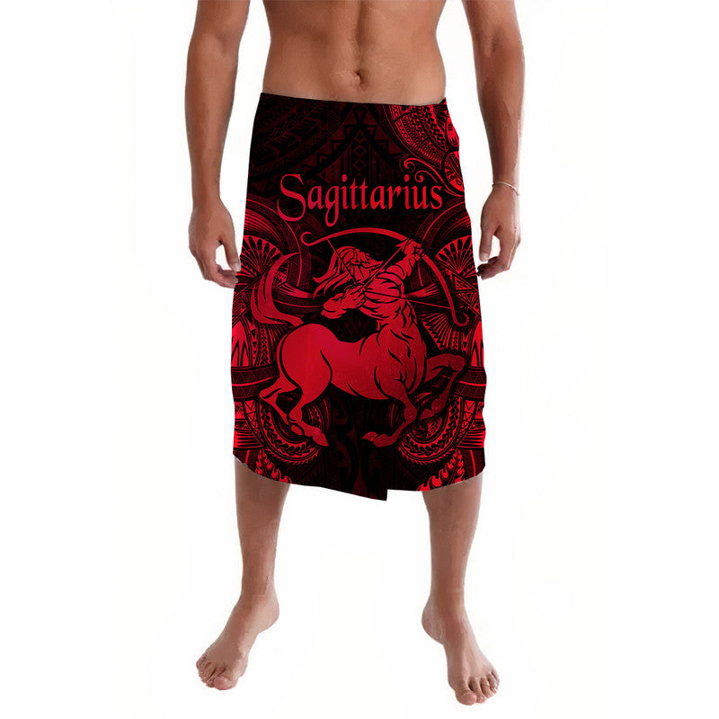 Sagittarius Zodiac Polynesian Lavalava Unique Style - Red LT8 - Wonder Print Shop