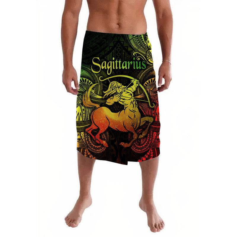 Sagittarius Zodiac Polynesian Lavalava Unique Style - Reggae LT8 - Wonder Print Shop