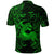 Custom Sagittarius Zodiac Polynesian Polo Shirt Unique Style Green LT8 - Wonder Print Shop