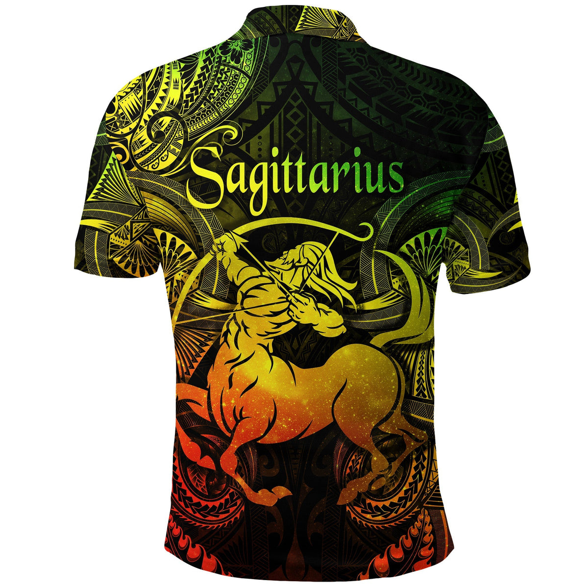 Sagittarius Zodiac Polynesian Polo Shirt Unique Style Reggae LT8 - Wonder Print Shop