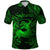 Custom Sagittarius Zodiac Polynesian Polo Shirt Unique Style Green LT8 - Wonder Print Shop