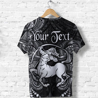 Custom Sagittarius Zodiac Polynesian T Shirt Unique Style Black LT8 - Wonder Print Shop
