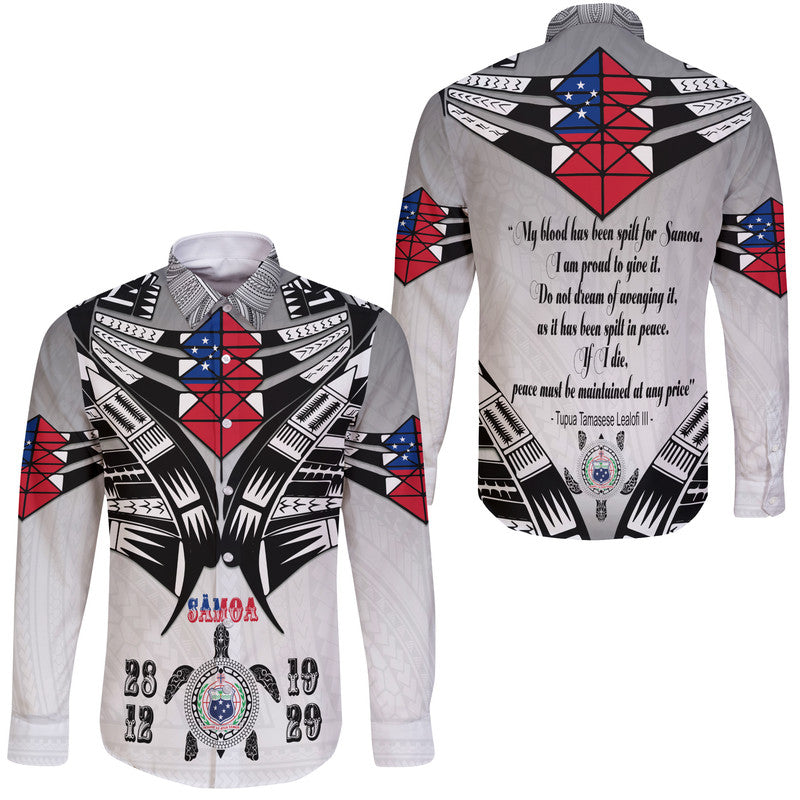 Samoa Black Saturday Hawaii Long Sleeve Button Shirt 28 Dec 1929 Visual Arts - Wonder Print Shop