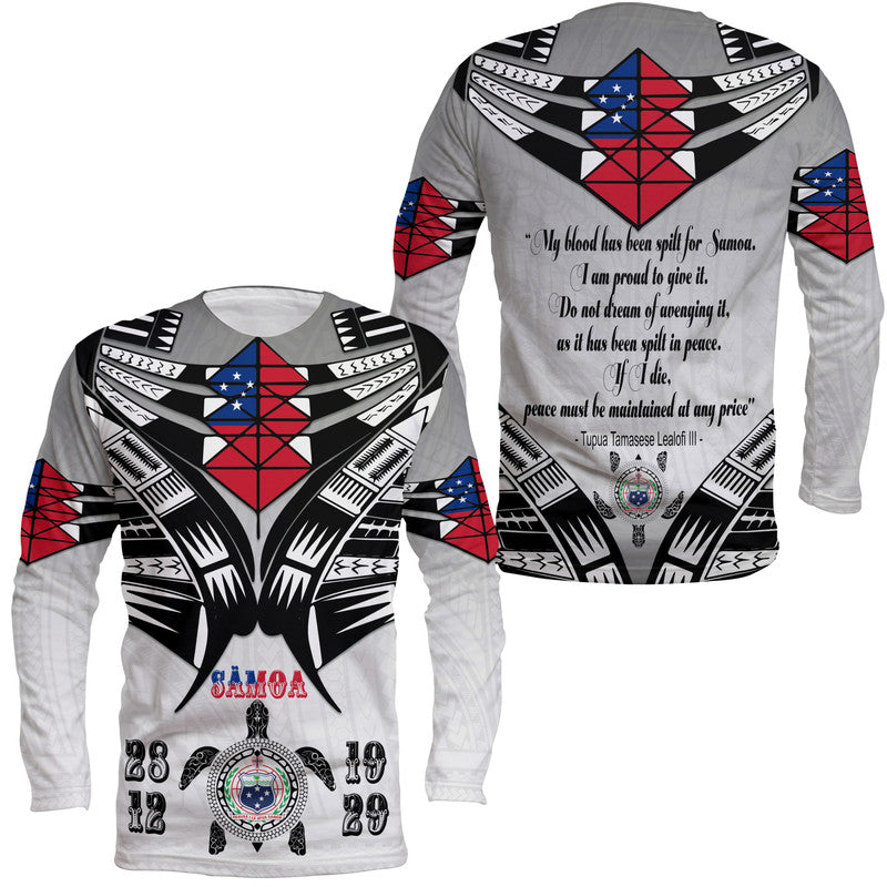 Samoa Black Saturday Long Sleeve Shirt 28 Dec 1929 Visual Arts - Wonder Print Shop