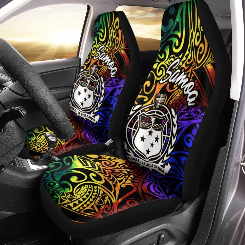 samoa-car-seat-covers-rainbow-polynesian-pattern