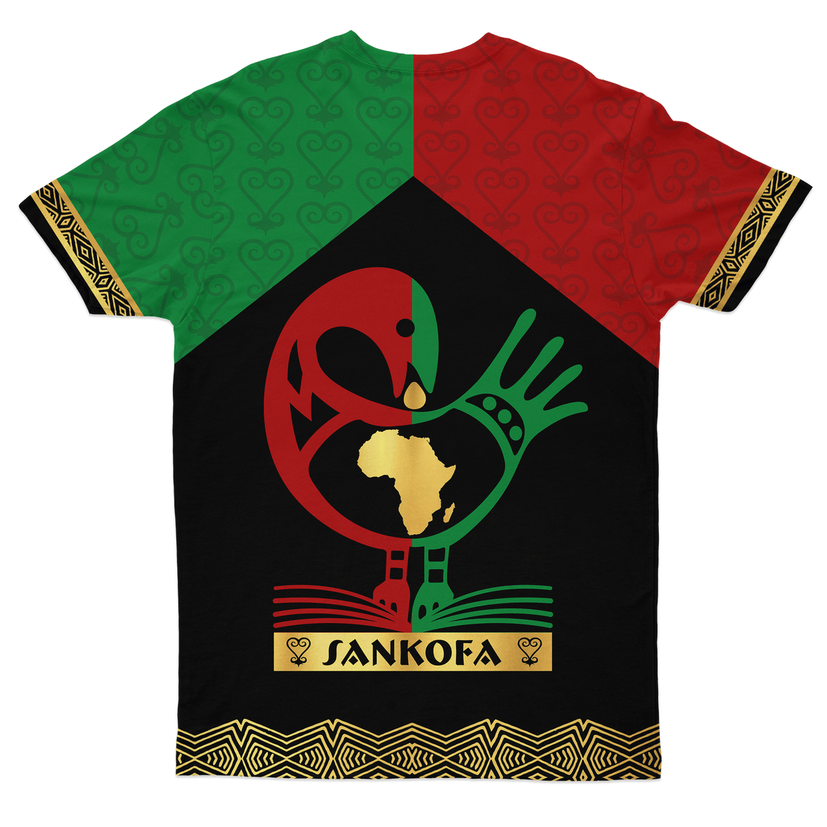 African T Shirt Sankofa Bird African Tee - Wonder Print Shop