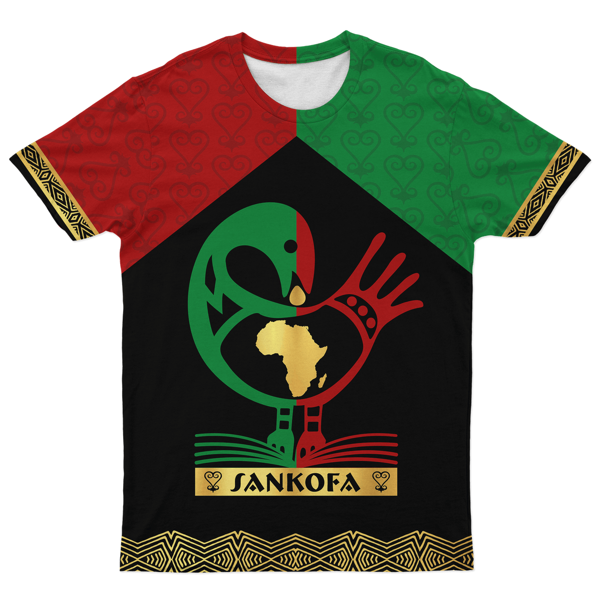 African T Shirt Sankofa Bird African Tee - Wonder Print Shop