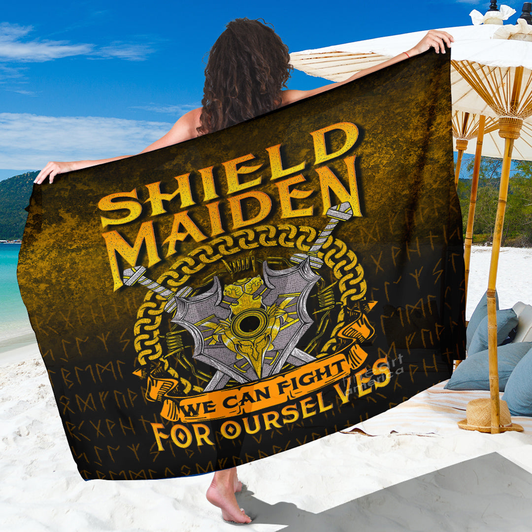 Viking Sarong - Shield Maiden We Can Fight For Ourselves Sarong RLT12 - Wonder Print Shop