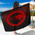 Wonder Print Shop Sarong - Wolf Of Odin - Red Version Sarong RLT12 - Wonder Print Shop